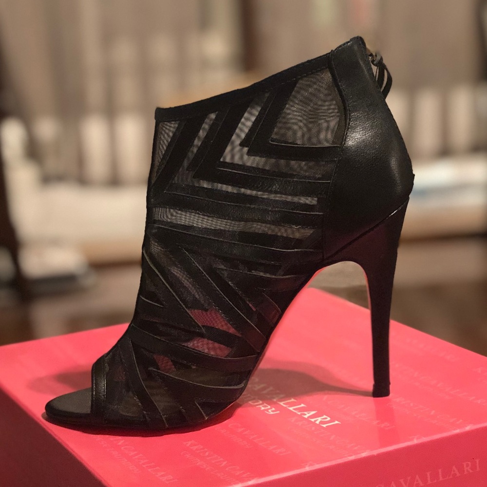 Chinese Laundry Peep Toe Cage Booties